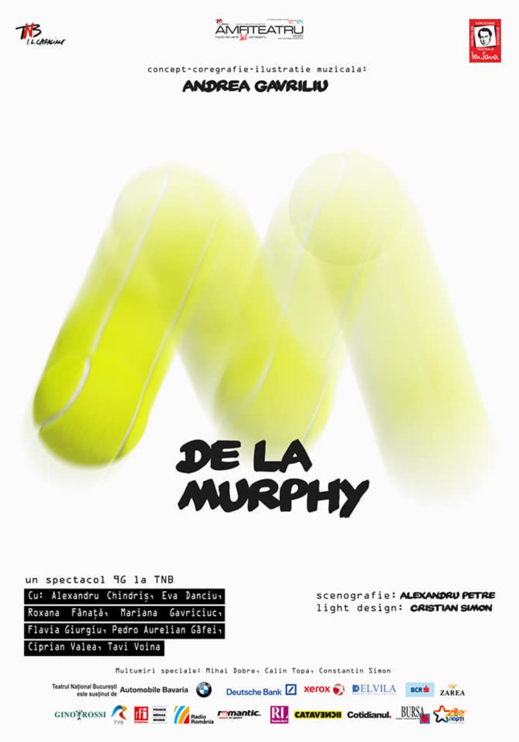 M de la Teatru scris cu T de la Murphy: Joaca de-a răspărul pe acoperișul Naționalului bucureștean